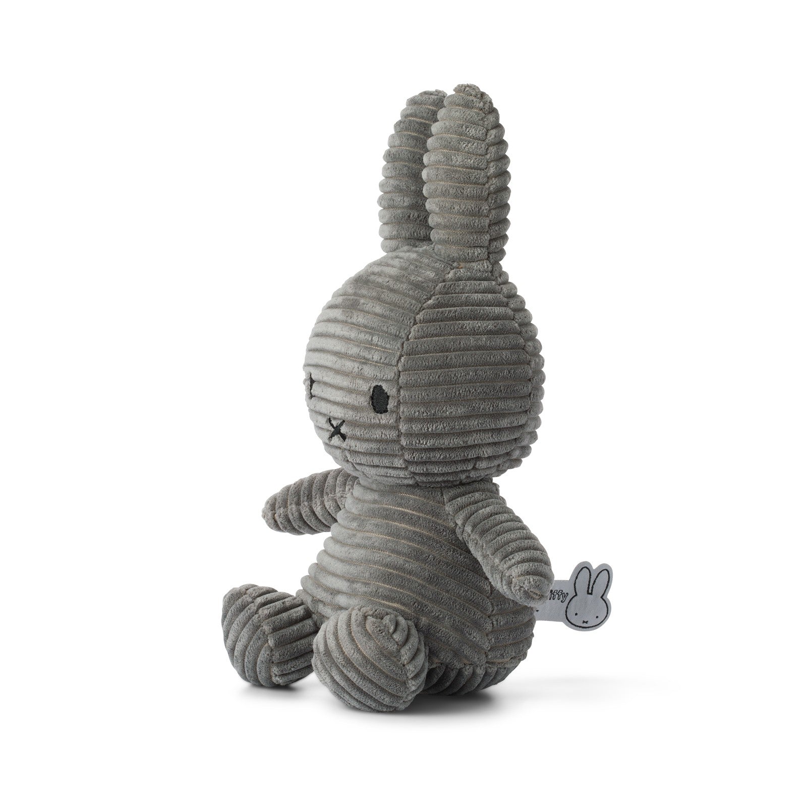 Miffy Sitting Corduroy Dark Grey 23cm