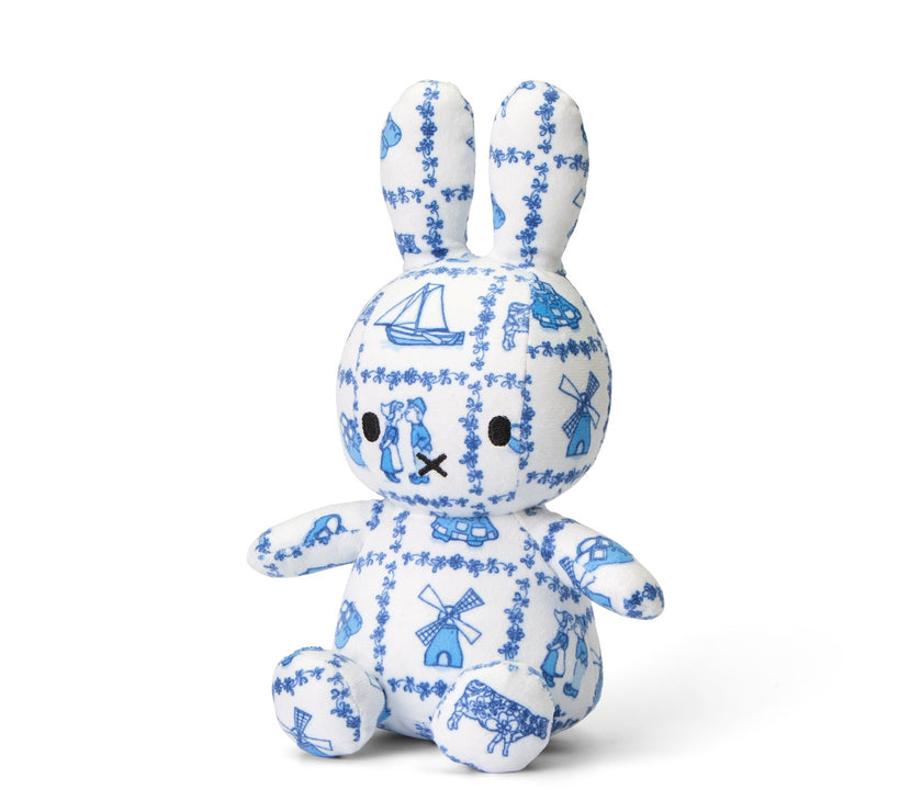 Miffy Sitting All-Over Delft Blue 23cm