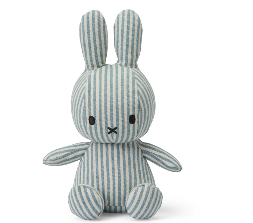 Miffy Sitting Denim Stripe 23cm