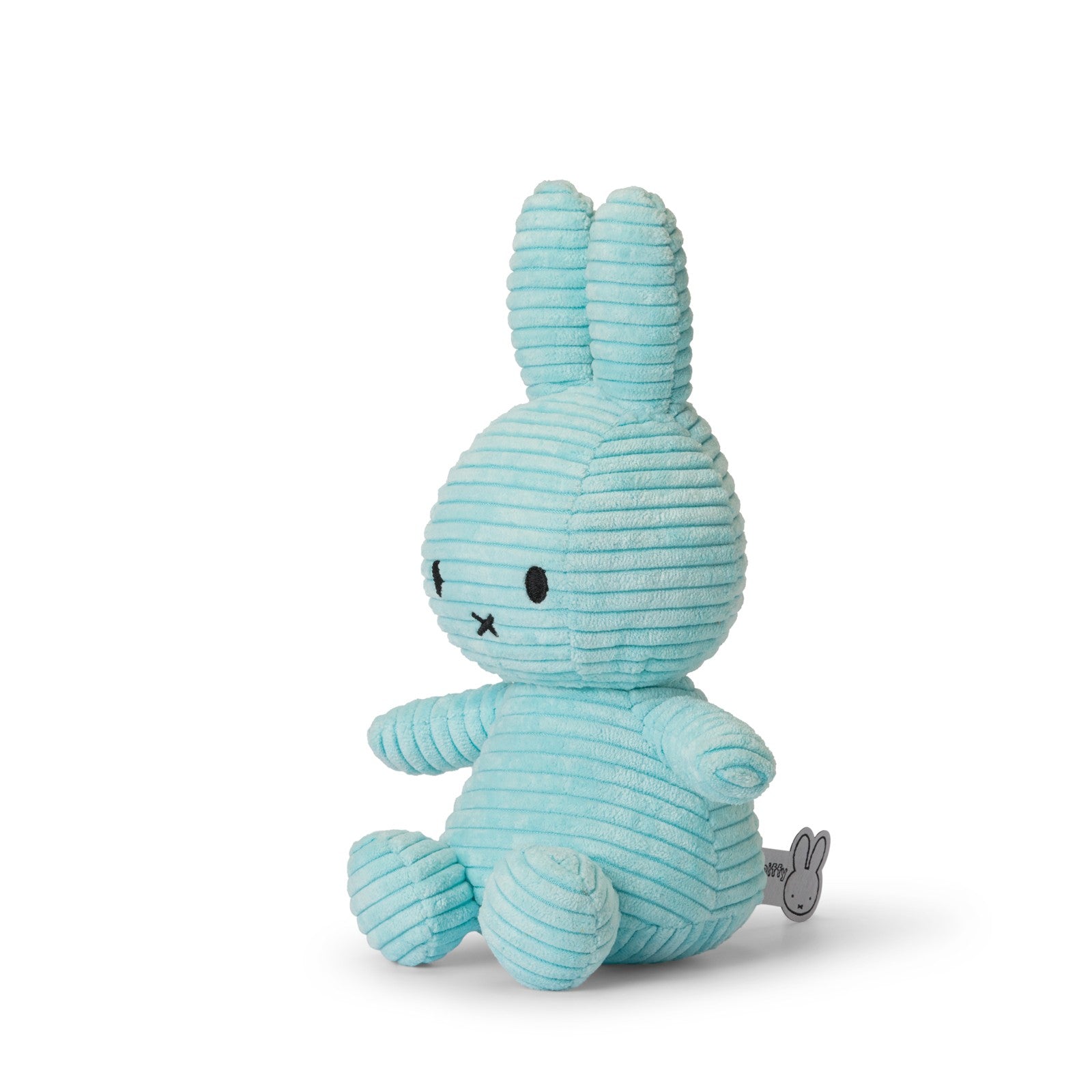 Miffy Sitting Corduroy Turquoise 23cm