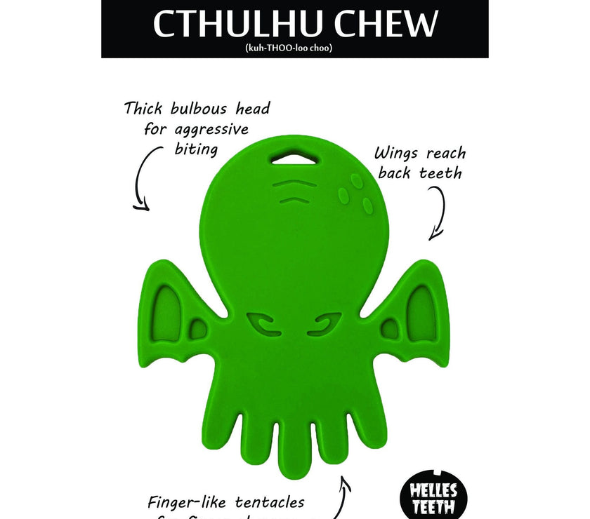 Helles Teeth Cthulhu Teether (Worm Orange) | Little Baby.