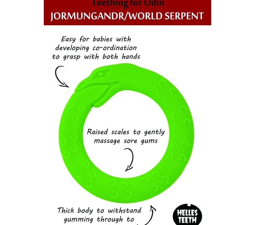 Helles Teeth Serpent Teether (Blazing Red) | Little Baby.