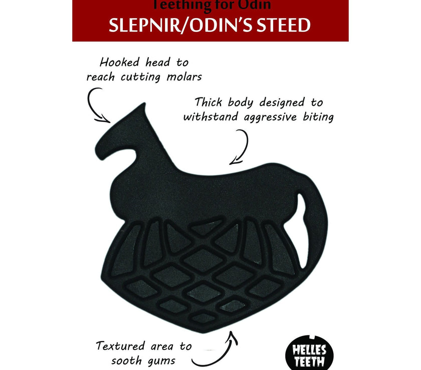 Helles Teeth Odin's Steed Teether (Norwegian Red) | Little Baby.