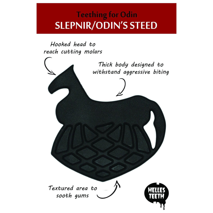 Helles Teeth Odin's Steed Teether (Norwegian Red) | Little Baby.