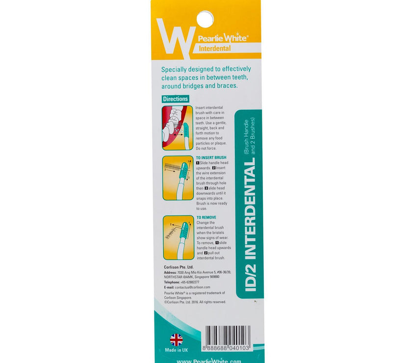 ID/2 Interdental Brush Handle | with 2 Interdental Brushes | Little Baby.