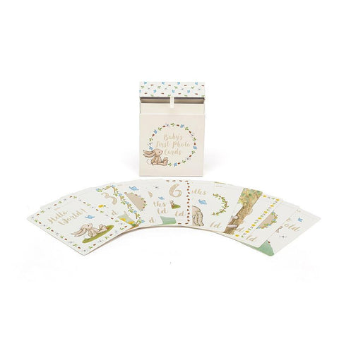 JellyCat Bashful Bunny Milestone Cards | Little Baby.