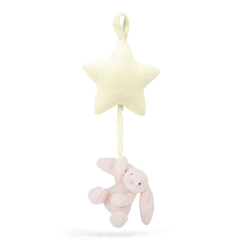 JellyCat Bashful Pink Bunny Star Musical Pull | Little Baby.