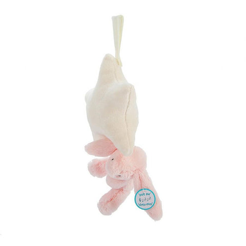 JellyCat Bashful Pink Bunny Star Musical Pull | Little Baby.