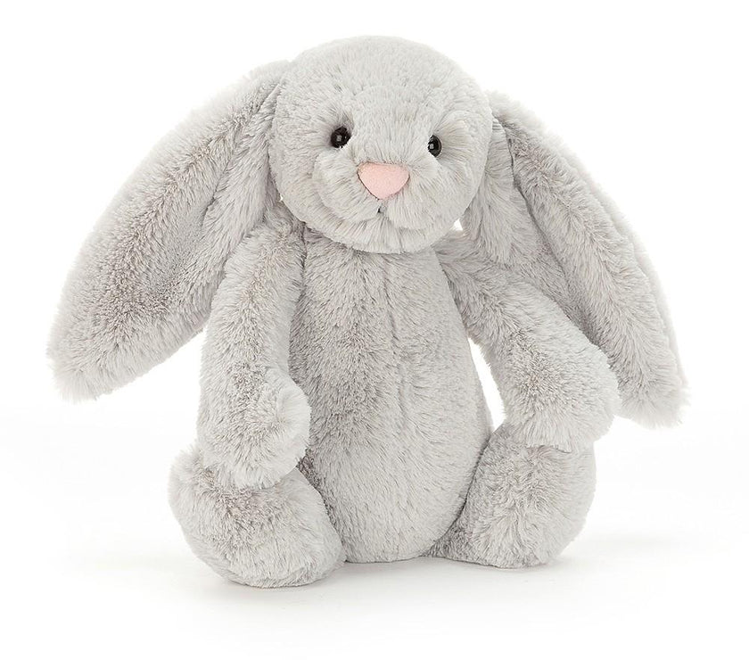 JellyCat Bashful Silver Bunny - Medium H31cm | Little Baby.
