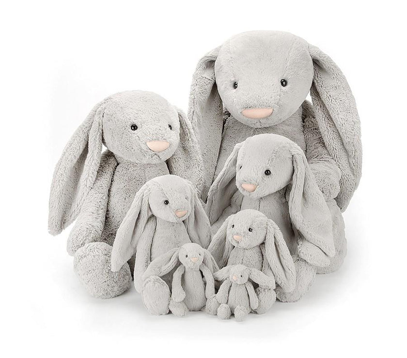 JellyCat Bashful Silver Bunny - Medium H31cm | Little Baby.