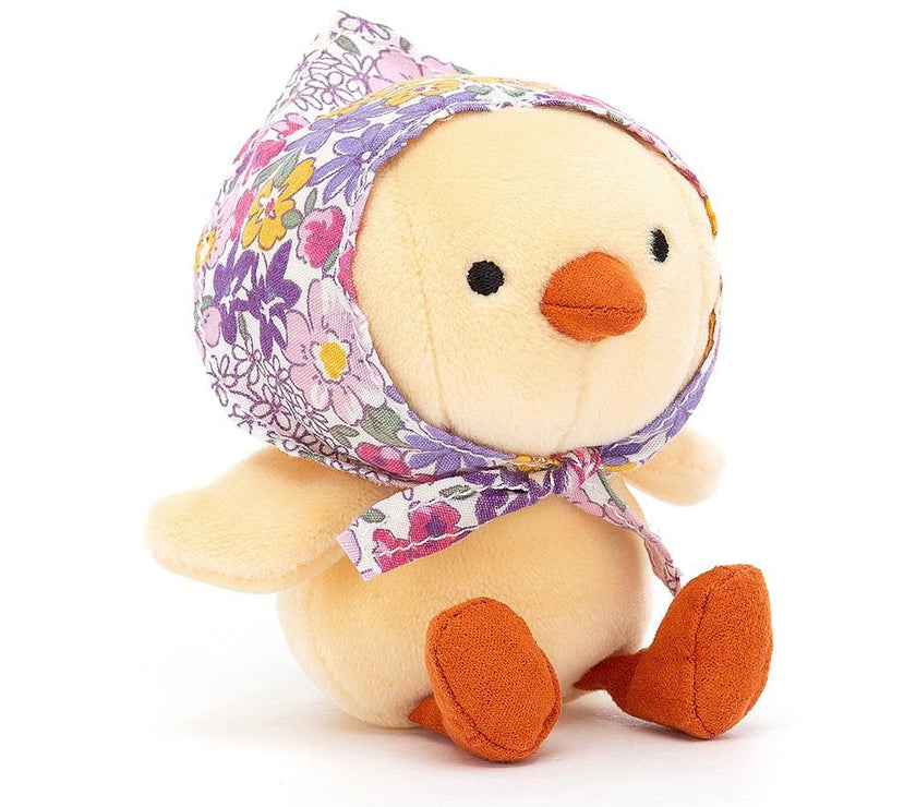JellyCat Betty Bonnet Yellow Chick - H11cm | Little Baby.