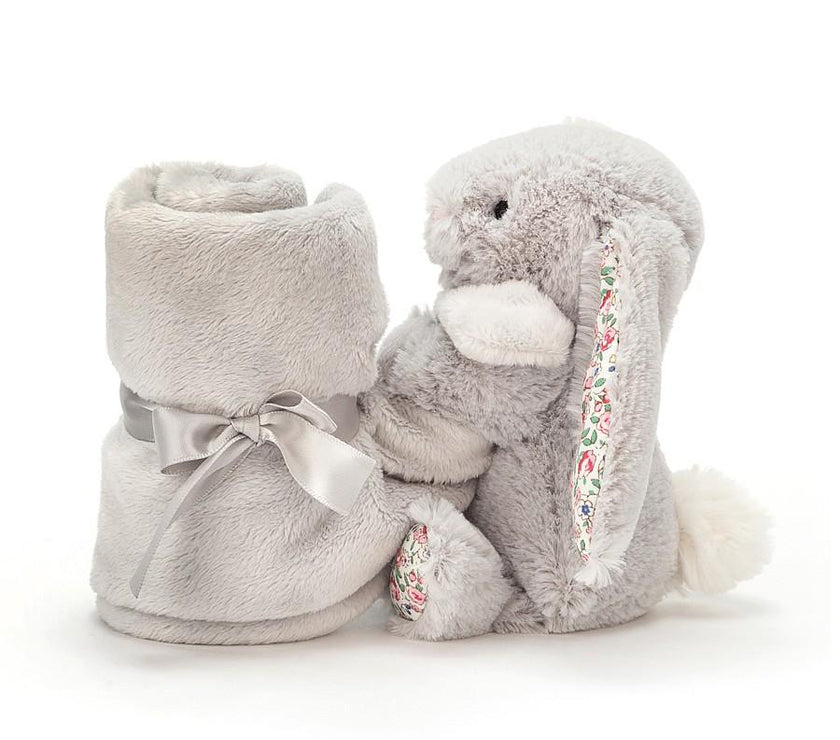 JellyCat Blossom Silver Bunny Soother | Little Baby.