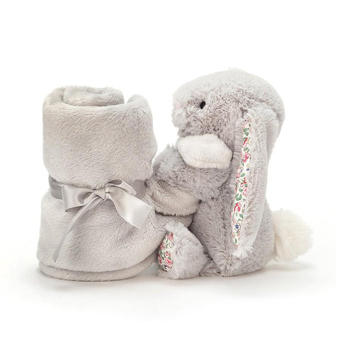 JellyCat Blossom Silver Bunny Soother | Little Baby.