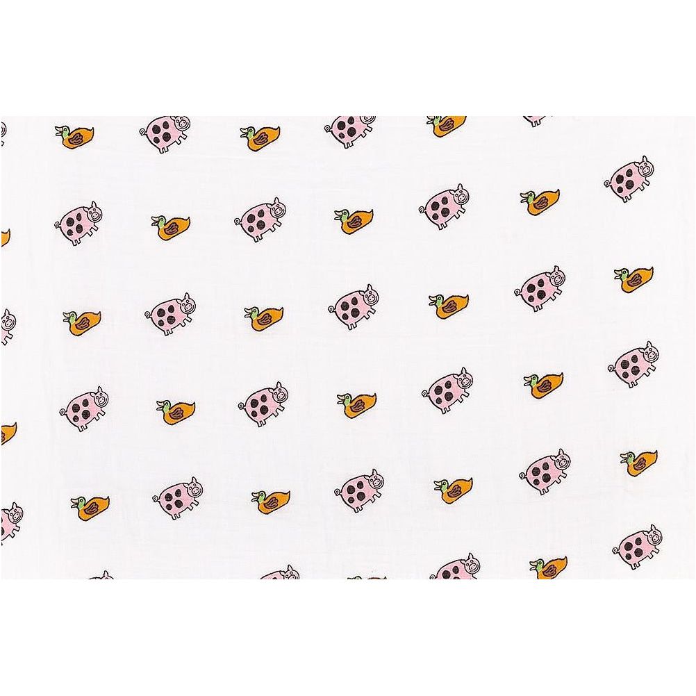 JellyCat Farm Tails Pair of Muslins | Little Baby.