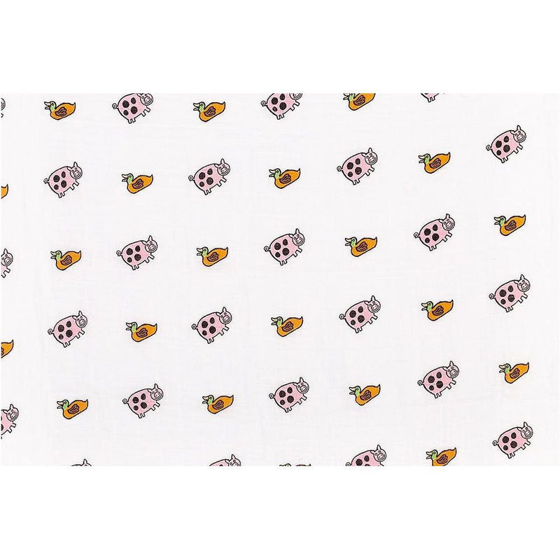 JellyCat Farm Tails Pair of Muslins | Little Baby.
