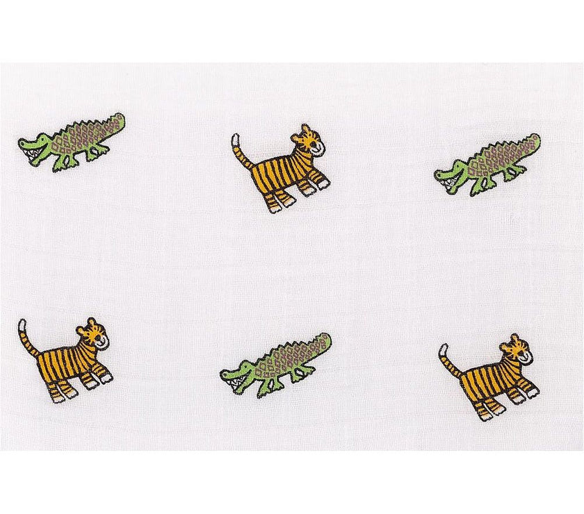 JellyCat Jungly Tails Pair Of Muslins | Little Baby.