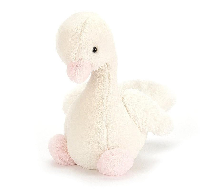 JellyCat Syllabub Swan Pink Chime - H23cm | Little Baby.