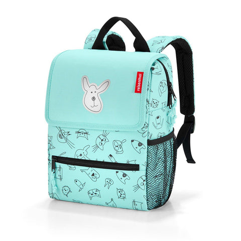 Reisenthel BackPack Kids Cats & Dogs Mint | Little Baby.