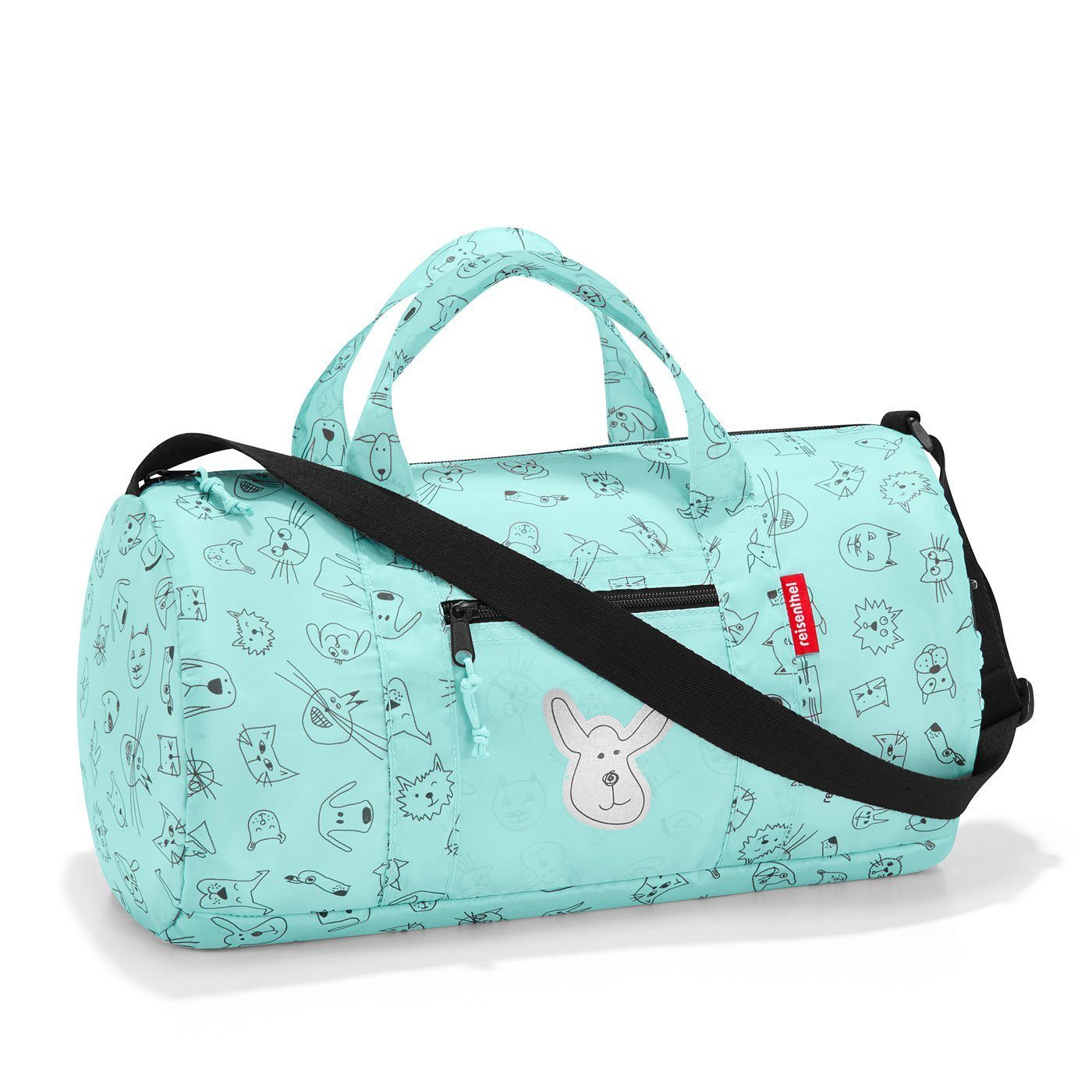 Reisenthel Mini Maxi Dufflebag S Kids Cats & Dogs Mint | Little Baby.