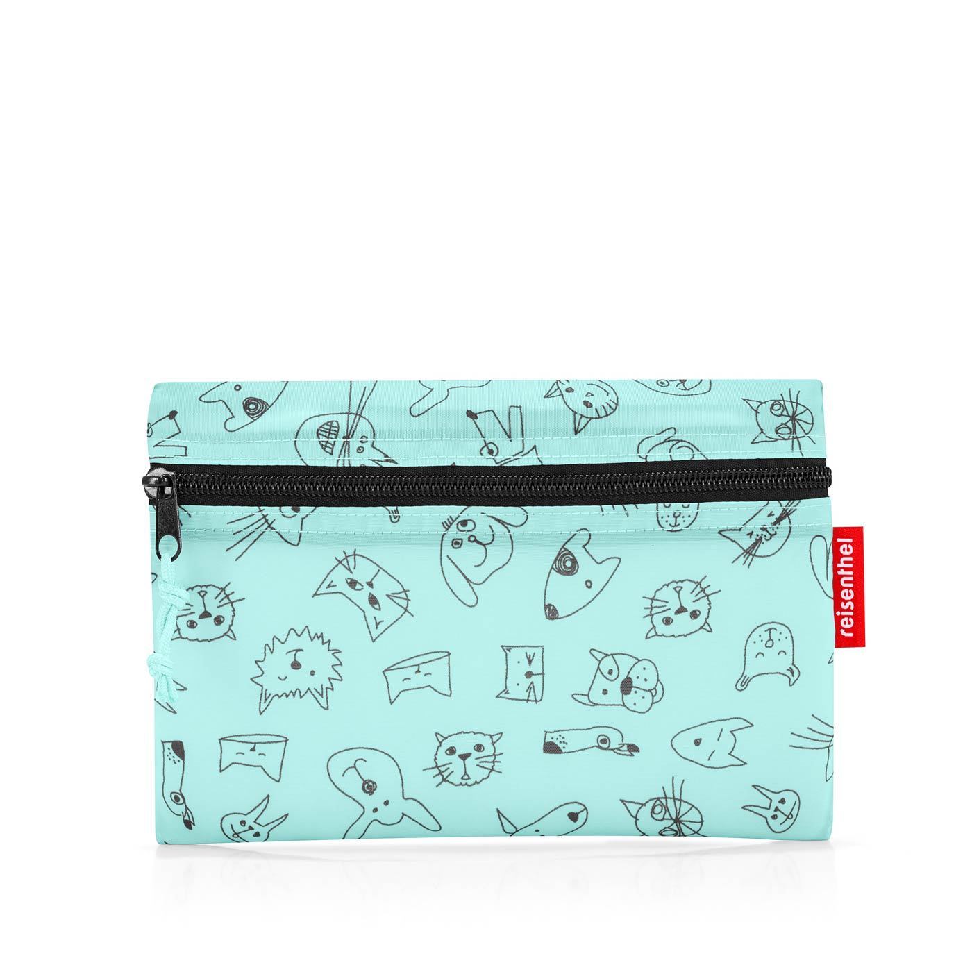 Reisenthel Mini Maxi Dufflebag S Kids Cats & Dogs Mint | Little Baby.