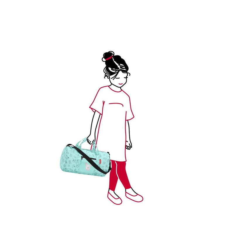 Reisenthel Mini Maxi Dufflebag S Kids Cats & Dogs Mint | Little Baby.