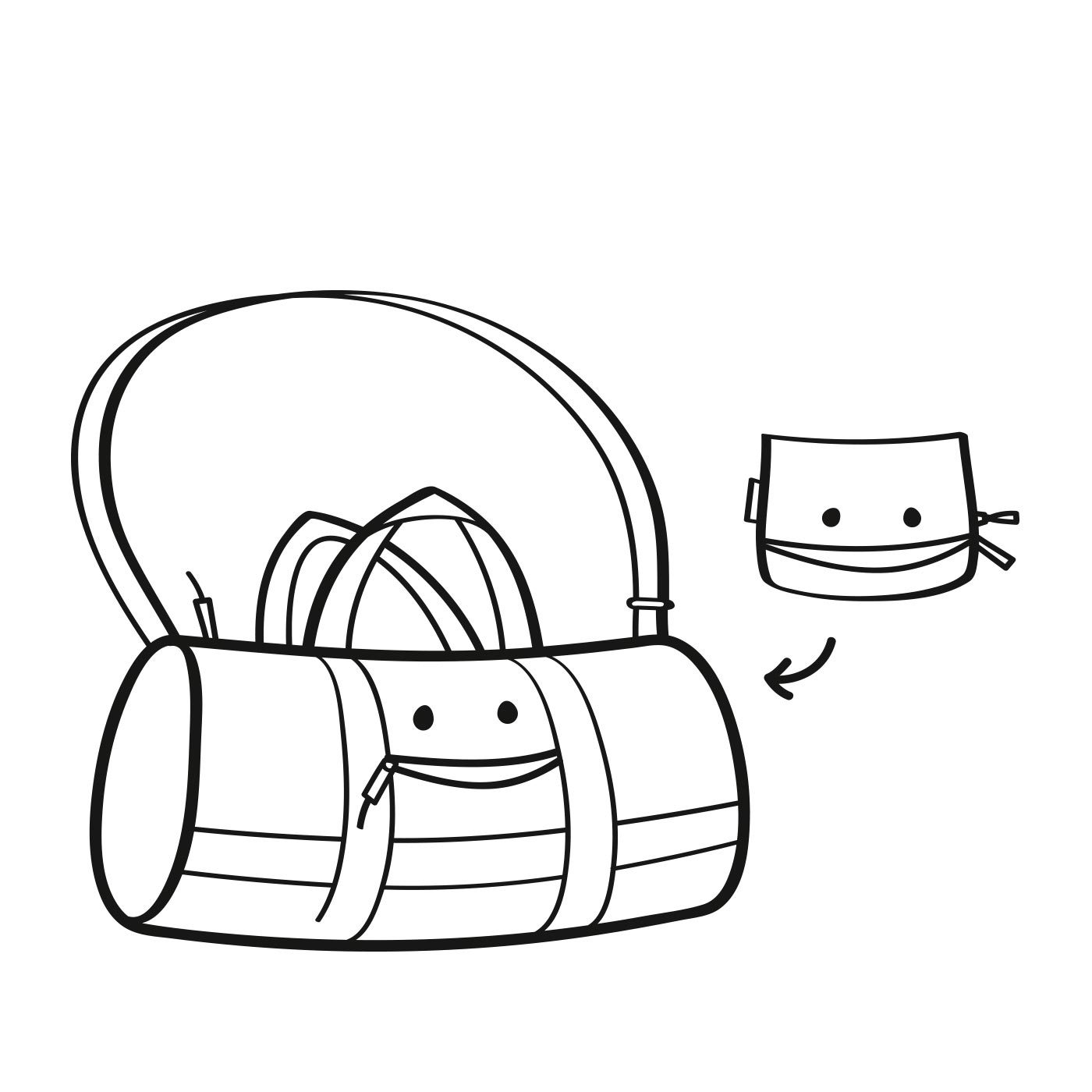 Reisenthel Mini Maxi Dufflebag S Kids Cats & Dogs Mint | Little Baby.