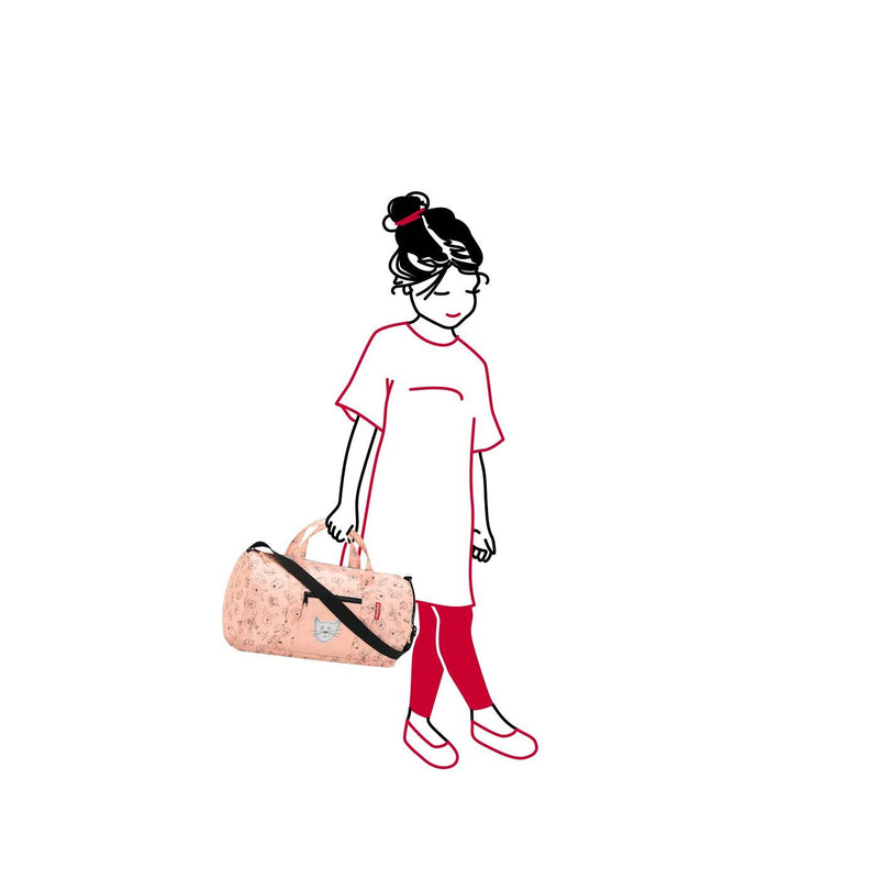 Reisenthel Mini Maxi Dufflebag S Kids Cats & Dogs Rose | Little Baby.