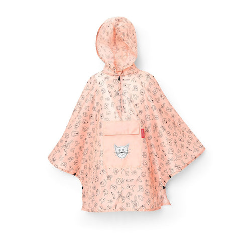 Reisenthel Mini Maxi Poncho M Kids Cats & Dogs Rose | Little Baby.