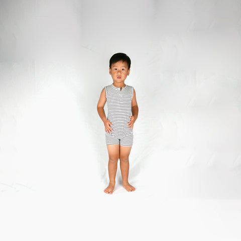 Charmant Kids Gill Laidback - Black/White Stripe | Little Baby.