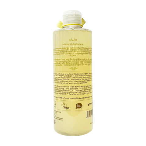 Organic New Lifestyle Laundry Liquid Citrus 500ml | Little Baby.