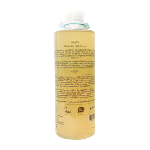 Organic New Lifestyle Laundry Liquid Mint 500ml | Little Baby.