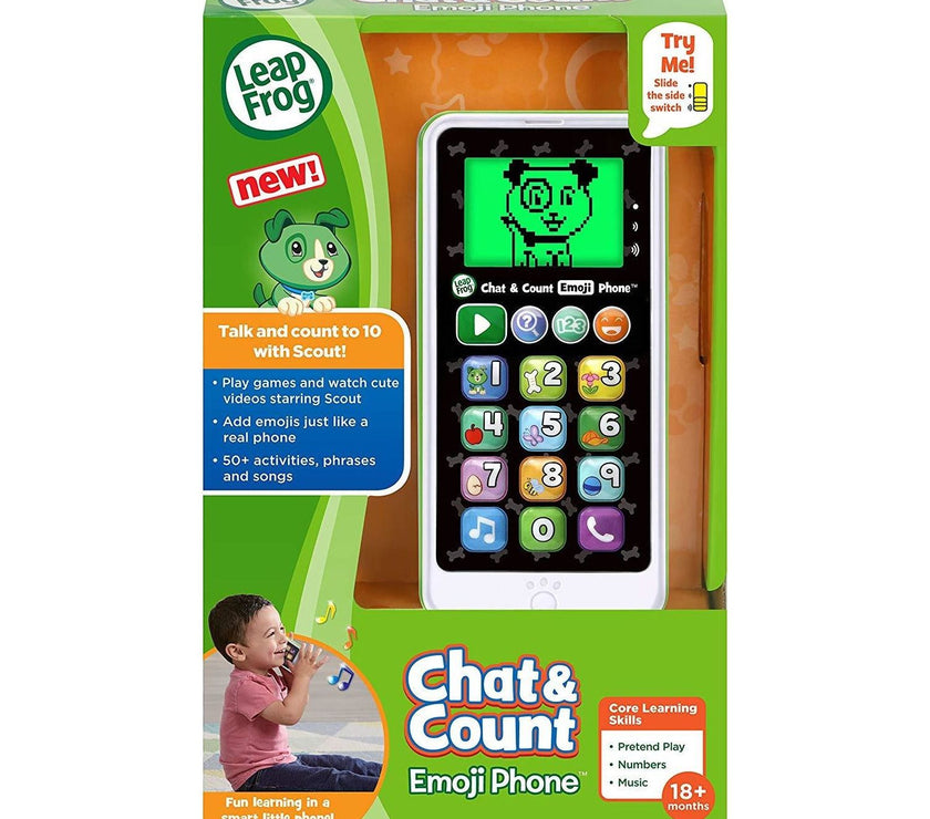 LeapFrog Chat and Count Emoji Smart Phone Learning Toy | Little Baby.