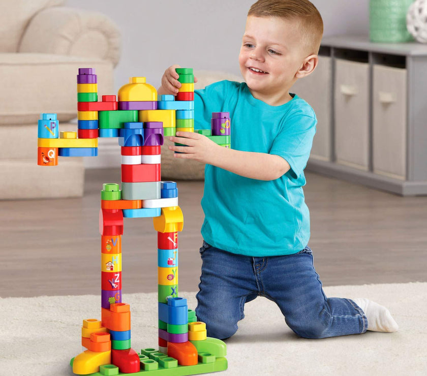 LeapFrog LeapBuilders 81 Piece Jumbo Blocks Box green | Little Baby.