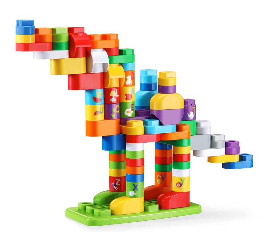 LeapFrog LeapBuilders 81 Piece Jumbo Blocks Box green | Little Baby.