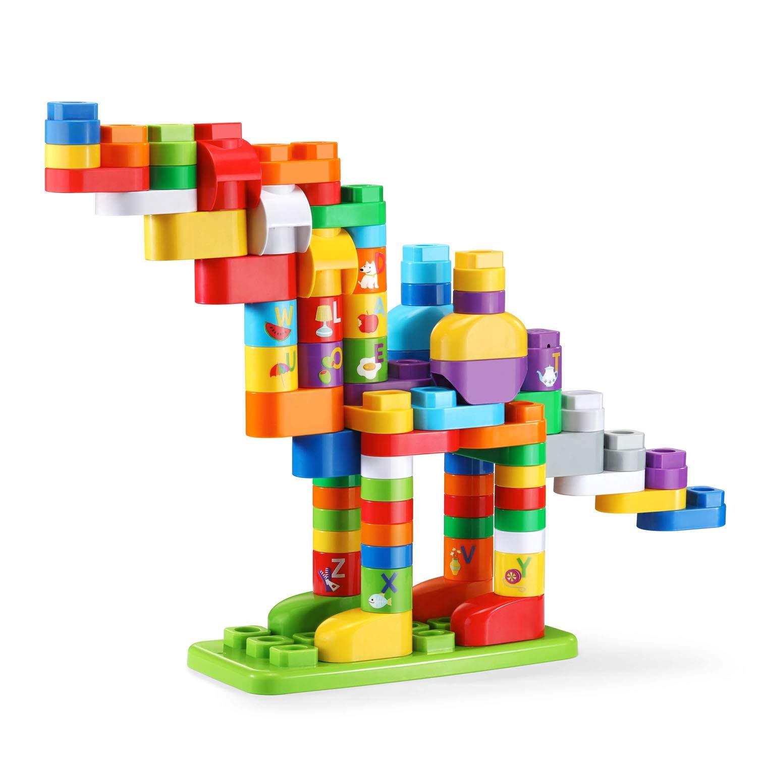 LeapFrog LeapBuilders 81 Piece Jumbo Blocks Box green | Little Baby.