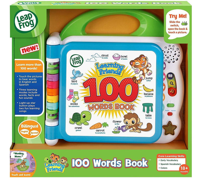 LeapFrog Learning Friends 100 Words Book, Green | Little Baby.