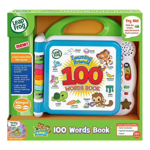 LeapFrog Learning Friends 100 Words Book, Green | Little Baby.