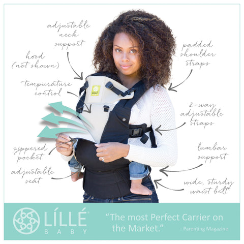 LilleBaby COMPLETE ALL SEASONS BABY CARRIER - BLACK | Little Baby.