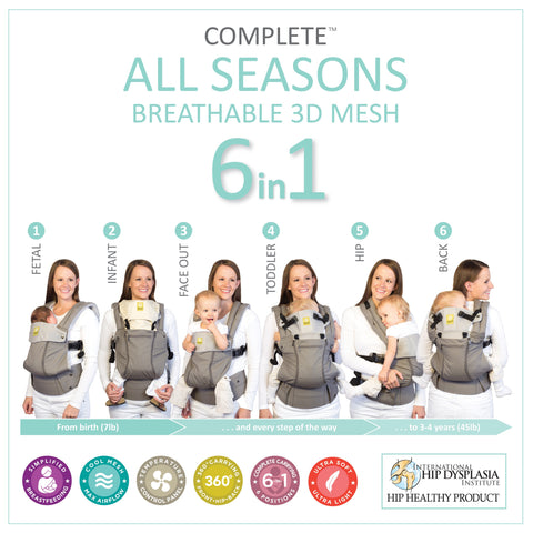 LilleBaby COMPLETE ALL SEASONS BABY CARRIER - BLACK | Little Baby.