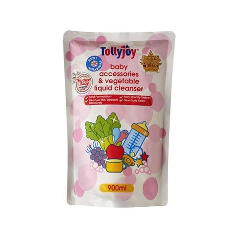 Tollyjoy Antibacterial Baby Accessories & Vegetable Liquid Cleanser Refill (900ml) | Little Baby.