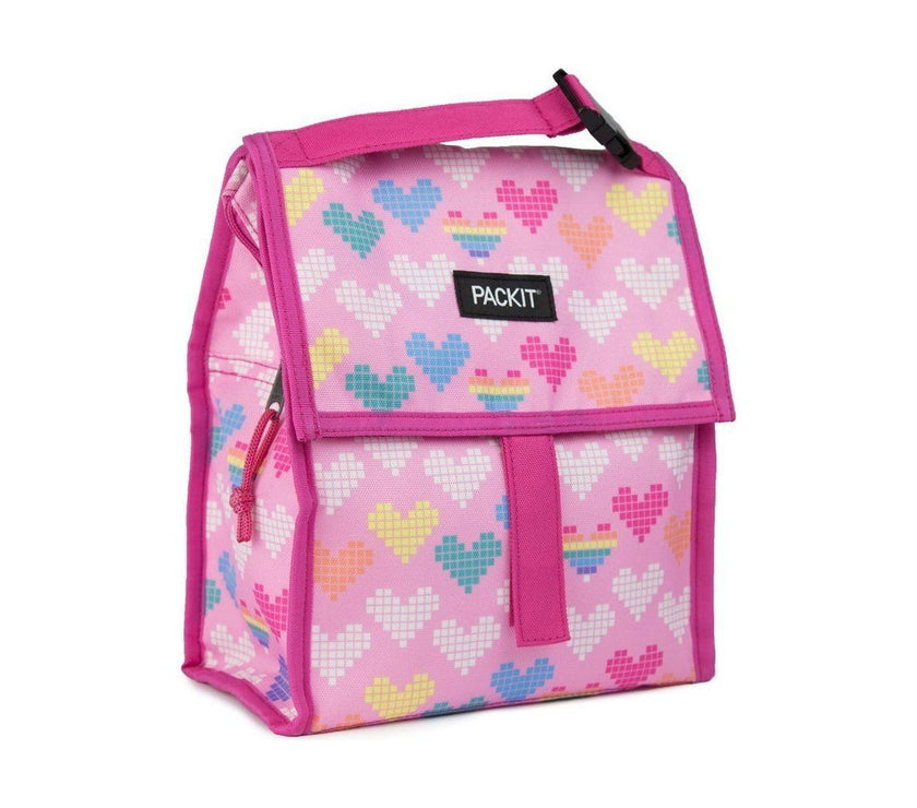 PackIt Freezable Lunch Bag - Pixel hearts | Little Baby.