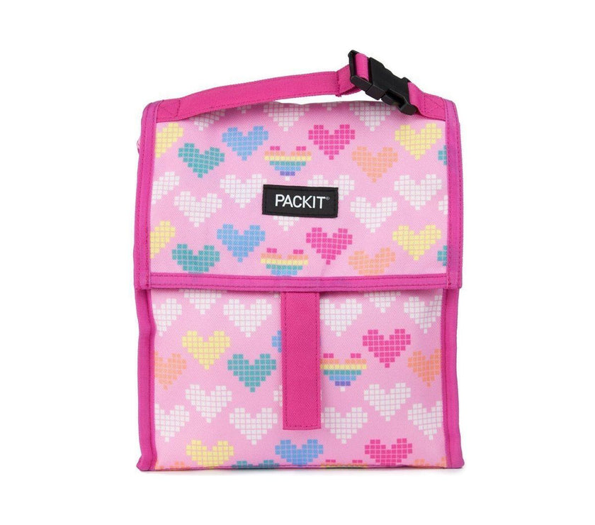 PackIt Freezable Lunch Bag - Pixel hearts | Little Baby.