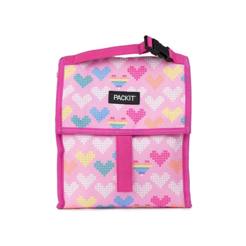 PackIt Freezable Lunch Bag - Pixel hearts | Little Baby.