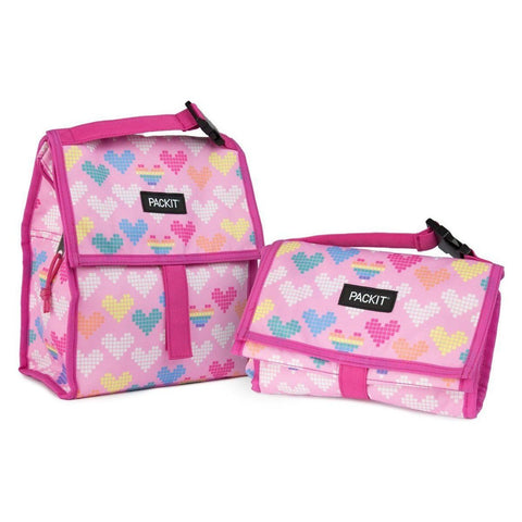 PackIt Freezable Lunch Bag - Pixel hearts | Little Baby.