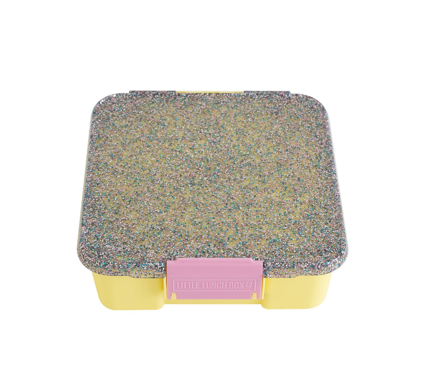 Little Lunch Box Co - Bento Five - Yellow Glitter | Little Baby.