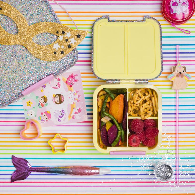 Little Lunch Box Co - Bento Five - Yellow Glitter | Little Baby.