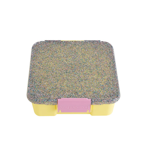 Little Lunch Box Co - Bento Two - Yellow Glitter | Little Baby.