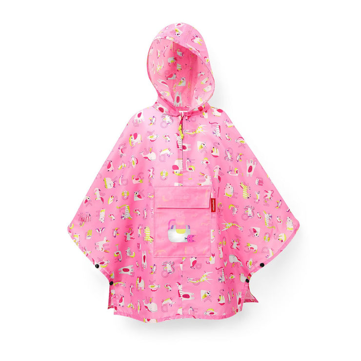 Reisenthel Mini Maxi Poncho M Kids ABC Friends Pink | Little Baby.