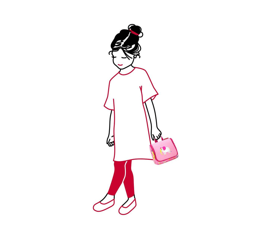 Reisenthel Toiletbag S Kids ABC Friends Pink | Little Baby.