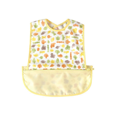 Hoppetta Pouchron Sleeveless Meal Bib - Poka Yellow | Little Baby.